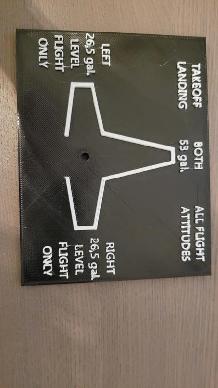 Cessna 172 Fuel Control Panel Cover