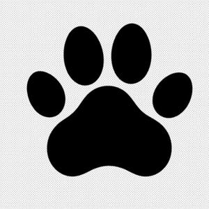 Paw decoration 2d