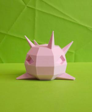 Cascoon Low Poly Pokemon