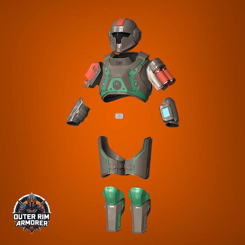 CM-14 Physician Armor and Helmet from Helldivers 2 - Digital STL File