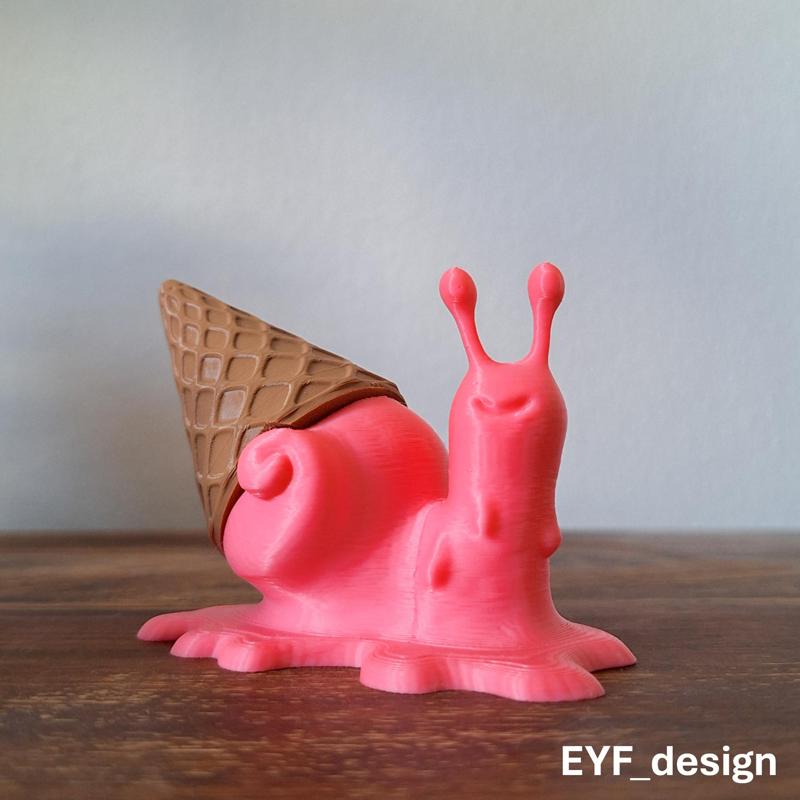 Snail Ice Cream Figure