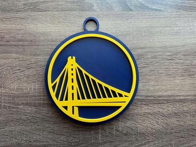 Golden State Warriors Oversized Necklace, Pendant
