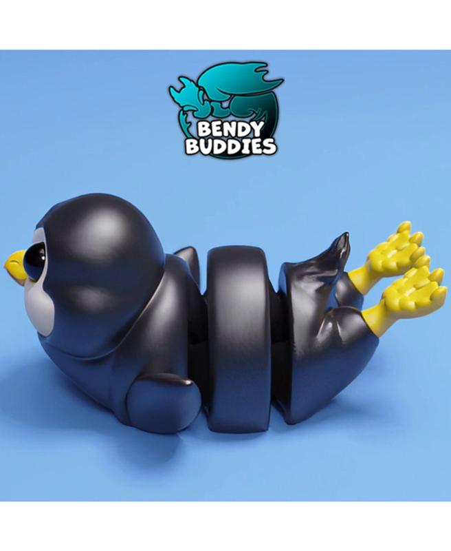 Waddles Cute Penguin / Aquatic Bird Articulated / Print-in-Place Snow Creature / Cute Ice Beast 