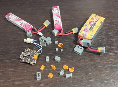 Plugs\bungs for sealing\hermetically the connectors of the FPV flight controller and power parts.