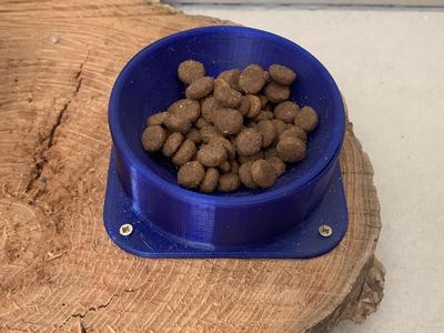 Petite gamelle pour chat à fixer