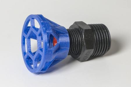 Tefen drain valve: Spacer/distance clearance to avoid obstructions