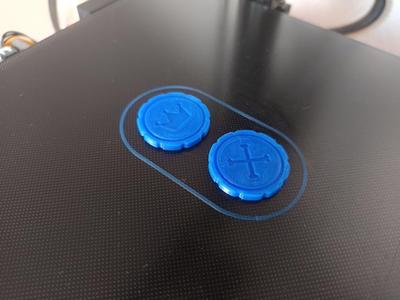 Skull king heads or tails token