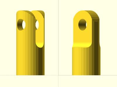 Parametric rod clevis