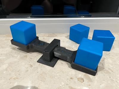 Balance Scale with Cubes (CS Unplugged teaching aid)