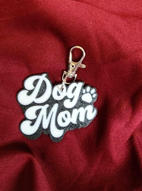 Dog Mom Keychain