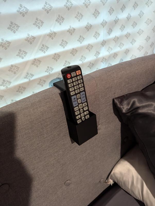 Tv remote headboard holster