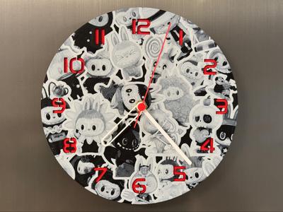 Wall/Desk Clock La-bubu Sticker Bomb