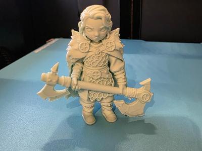 Chibi Viking Axe Warrior