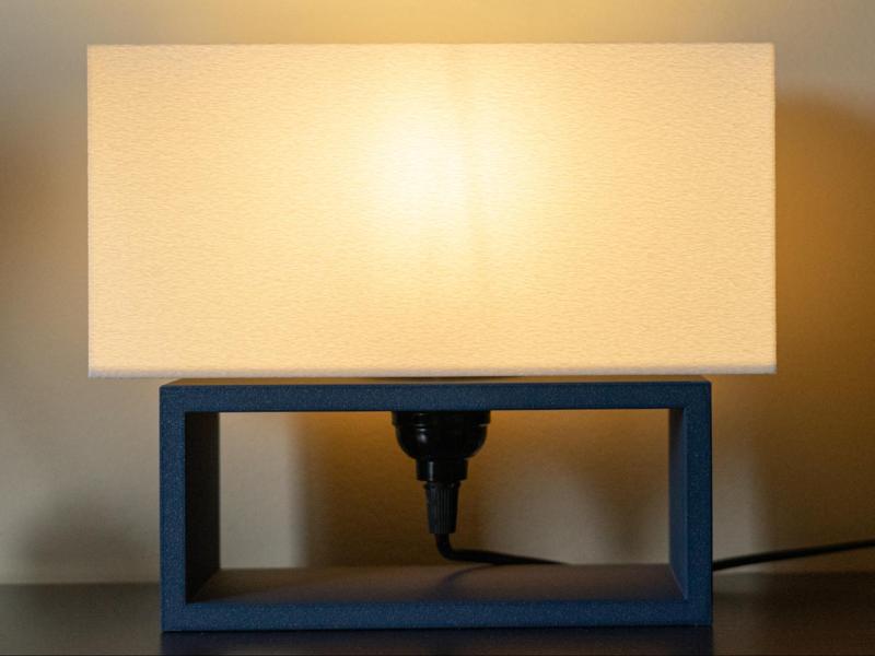 The Minimalist Lamp - Fuzzy Skin Open Bodied Lamp