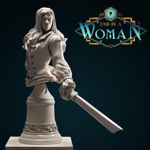 Aasimar Warlock - Araquiel - Bust