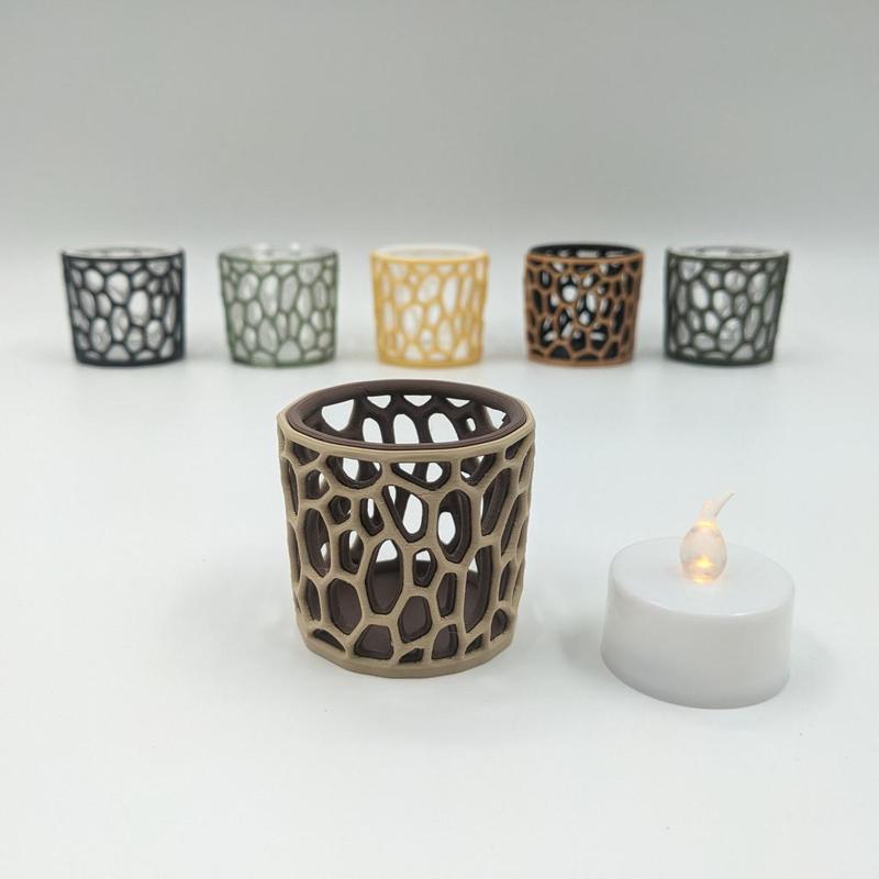 Candle holder - Bionic multicolor design