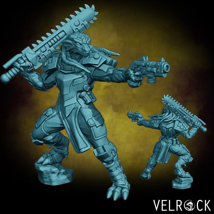 Dragonborn Trooper Captain (Female) (PRESUPPORTED)