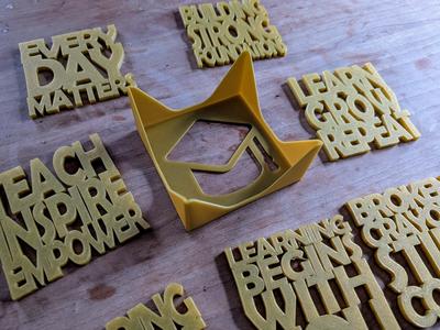 Coffee Coasters - Motivational Teacher Quotes set.