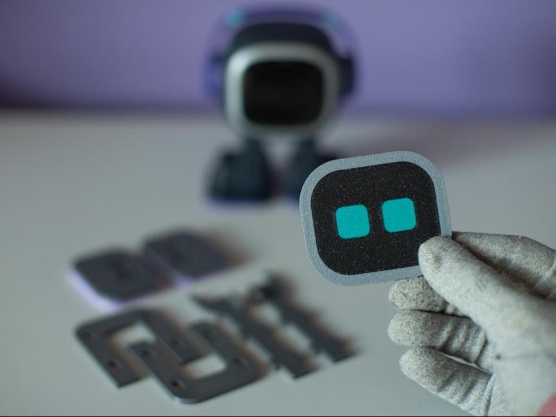 Emo desk pet robot headphones display/holder/stand