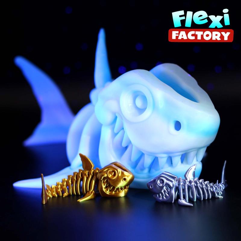 Public Release: Flexi Factory Skeleton Shark 3MF Files included!