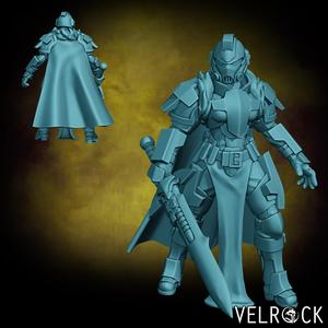 Female Tempest Guardsmen Knight with Sword 1 (PRESUPPORTED)