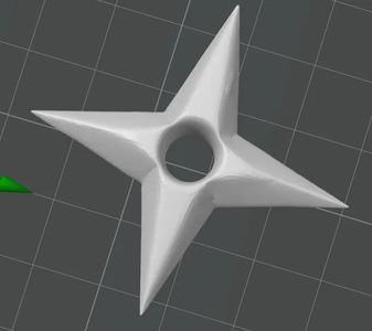 3D printer Shuriken/ninja star   
