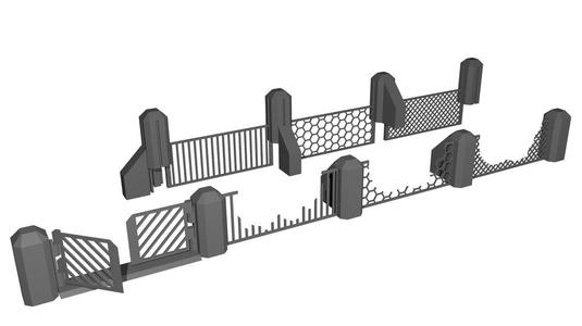 Wargame Terrain: Fence Set