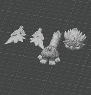 Phoenix Griffin - Articulated - 3D print STL and 3MF file
