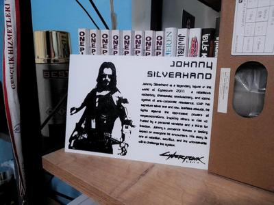 Johnny Silverhand Cyberpunk 2077 Display Plaque   
