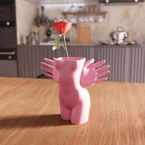 3D Woman Nude Vase STL File - Artistic Flower Vase for Home Decor, Unique Woman Body Art, 3D Printable Modern Decor, Digital Gift File