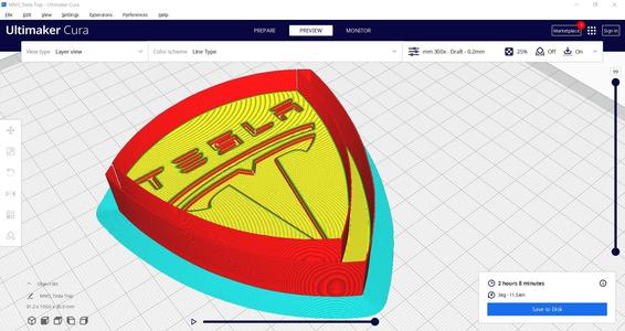 Tesla Logo Tray