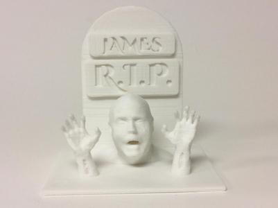 Walking Dead Tombstone With Zombie Hands