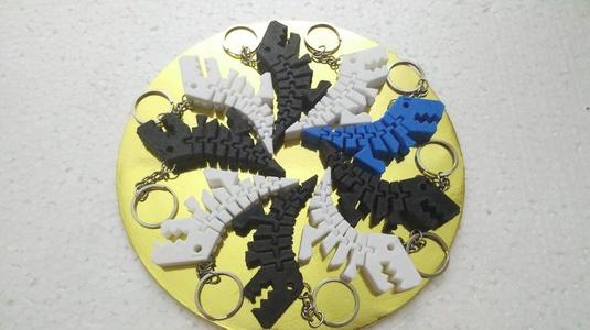Flexi Rex keychain (hidden loop)