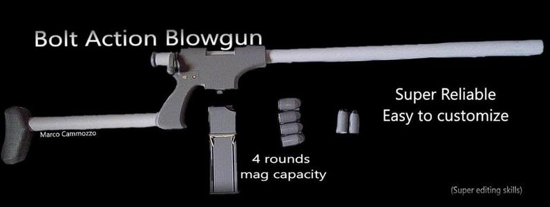 Bolt Action Blowgun