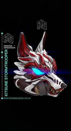 Kitsune Stormtrooper Helm - Star Wars - Fanart