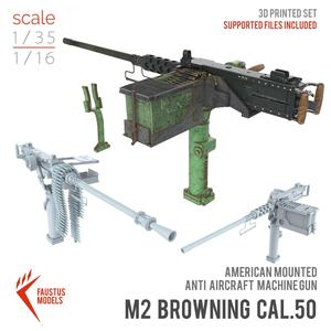 M2 Browning Cal50 3d print 35 and 16 scale