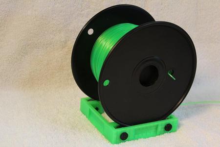 3D printer filament spool holder, fully-printable