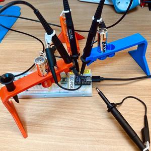Helping hands oscilloscope probes