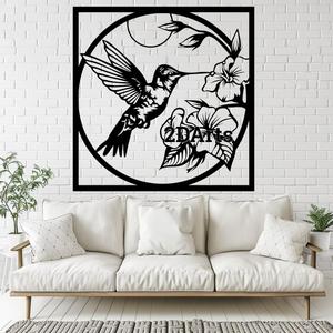 Hummingbird 2D Wall Art/Window Art - Digital STL & SVG File for 3D Printing or Laser Cutting