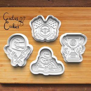 Go Kart Cookie Cutter set 0873