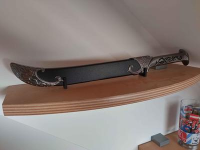 minimalist knife display stand