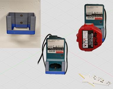 Wandhalter / wall mounting holder for Makita DC1470