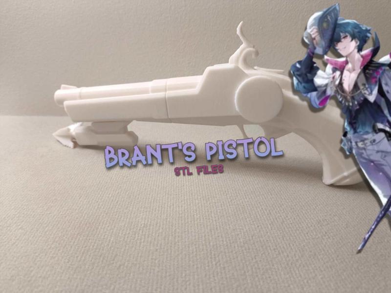 STL Files | Wuthering Waves - Brant's Pistol -weapon for cosplay / prop weapon