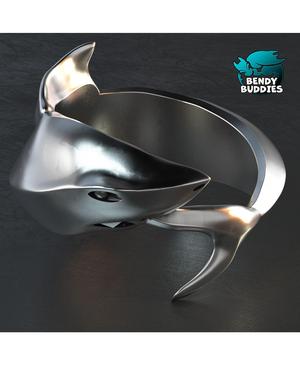 Shark Ring / Gothic Jewelry Pre-Supported / Death Punk Rock Accessory / Keychain Decoration