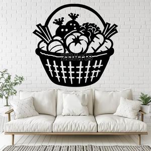 Vegetable Basket 2D Wall Art/Window Art - Digital STL & SVG File