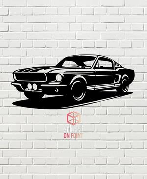 FORD MUSTANG  VINTAGE - 2D WALL ART #1