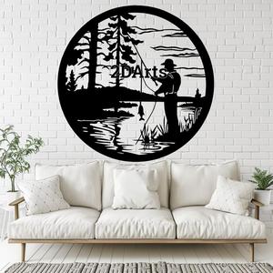 Fishermen 2D Wall Art/Window Art - Digital STL & SVG File for 3D Printing or Laser Cutting