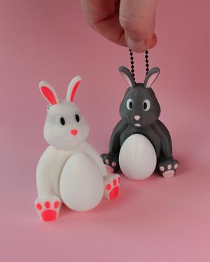 Easter Bunny Fidget Clicker - Keychain