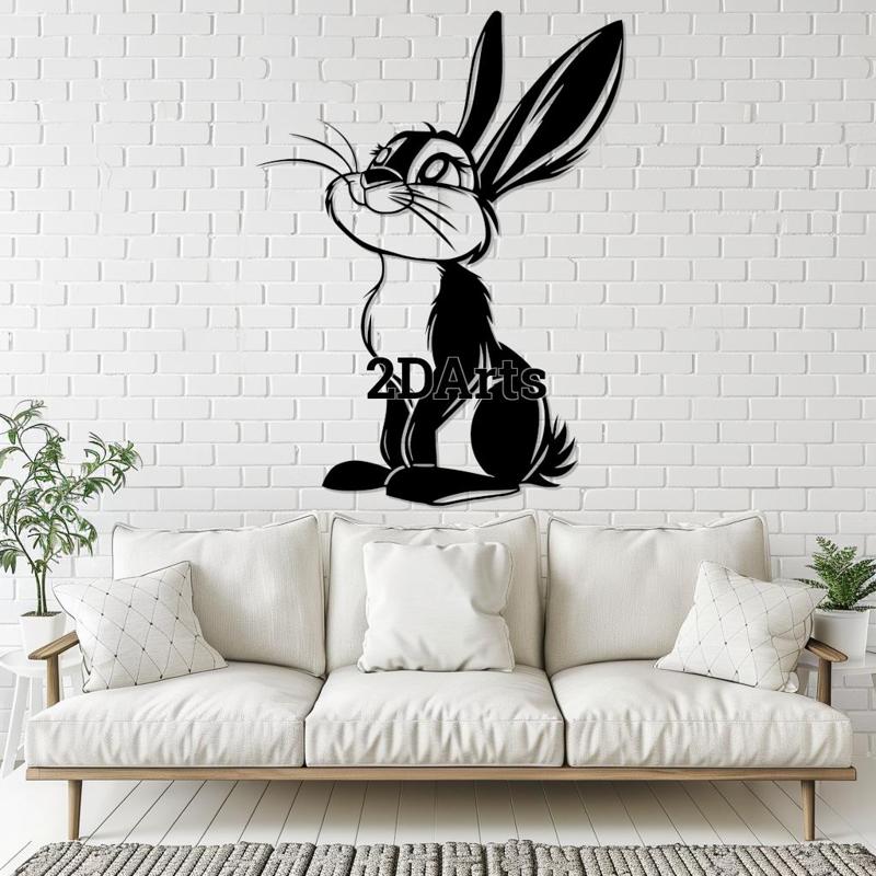 Rabbit Disney Style 2D Wall Art/Window Art