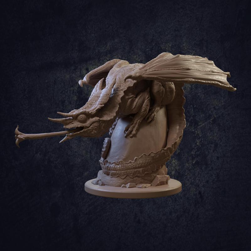 Bloomtongue Chameleon Dragon - Presupported